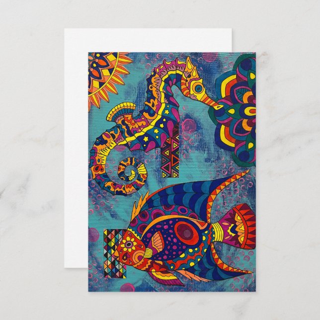 Under the Sea Note Card (Front/Back)