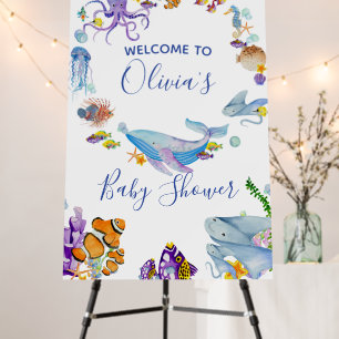 Under the Sea Ocean Animals Baby Shower Foam Board