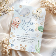 Under the Sea Ocean Animals Birthday Party