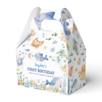 Under the Sea Ocean Animals Boys Birthday Favor Boxes