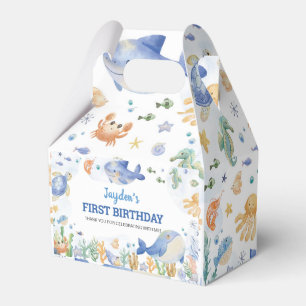 Under the Sea Ocean Animals Boys Birthday Favor Boxes