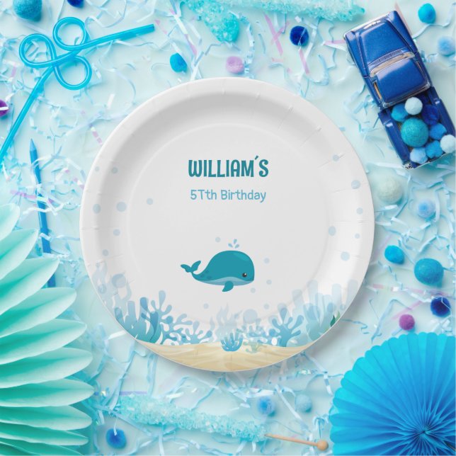 Under The Sea, Ocean Animals, Oneder The Sea Paper Plates (Party)