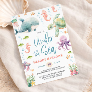 Under the Sea Ocean Baby Shower Invitation