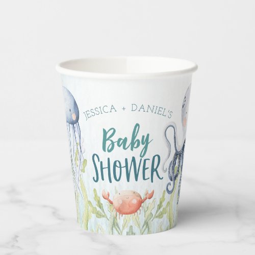 Under The Sea Ocean Baby Shower Paper Cups