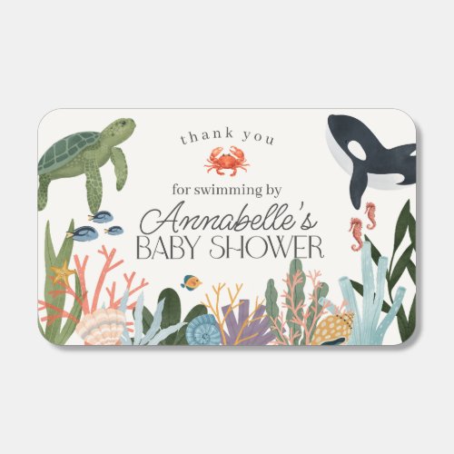 Under the Sea Ocean Baby Shower Party Favors Matchboxes