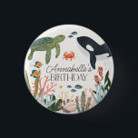 Under the Sea Ocean Birthday Party Favors Button<br><div class="desc">It’s a One-der The Sea Celebration. Dive into an underwater adventure with our Under the Sea theme party decor collection! Let your imagination swim with the playful charm of our delightful turtle and majestic humpback whale accents, as they bring the magic of the ocean to life. From vibrant coral reefs...</div>