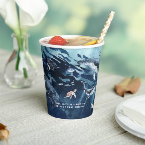Under the Sea  Ocean Birthday Party Paper Cups