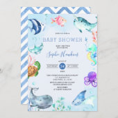 Under the Sea Ocean Couples Baby Shower Invitation (Front/Back)