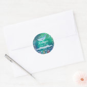 Under The Sea | Ocean Themed Baby Shower Classic Round Sticker (Envelope)