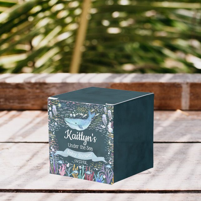 Under The Sea | Ocean Themed Baby Shower Favor Boxes (Creator Uploaded)