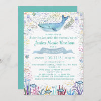 Under The Sea | Ocean Themed Baby Shower Invitation