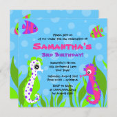 Under the Sea Ocean Themed Kids Birthday Party Invitation (Front/Back)