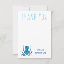 Under the Sea Octopus Marine Nautical Thank You