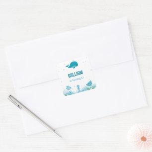 Under The Sea Oneder the sea Ocean Animals Square Sticker