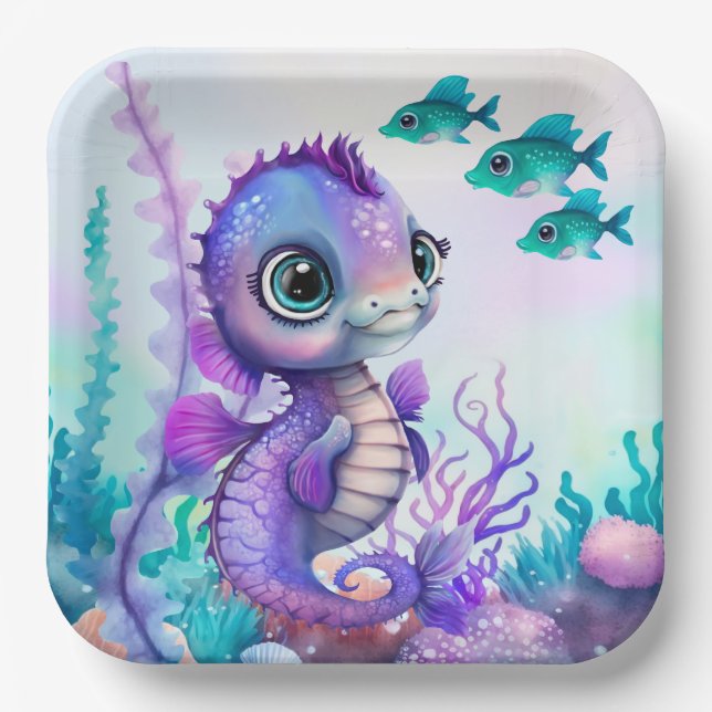 Under The Sea  Paper Plates (Front)