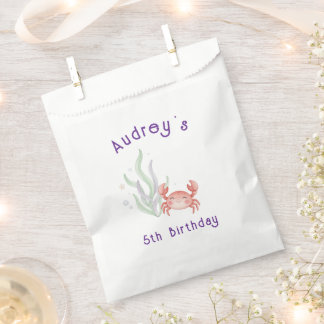 Under the Sea Party Bags Red Crab