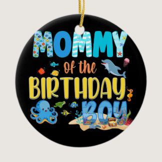 Under The Sea Party Birthday Fish Aquarium Ceramic Ornament