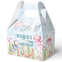 Under the Sea Party Favor Box 🐠 Custom Gift Boxes