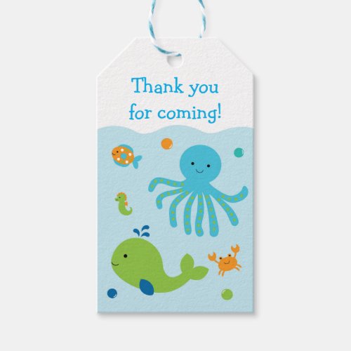 Under The Sea Party Favor Tags
