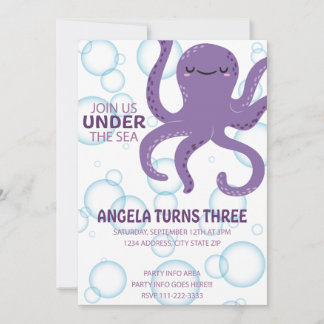 Under the Sea party Invitation
