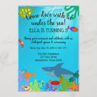 Under the Sea Party Invite