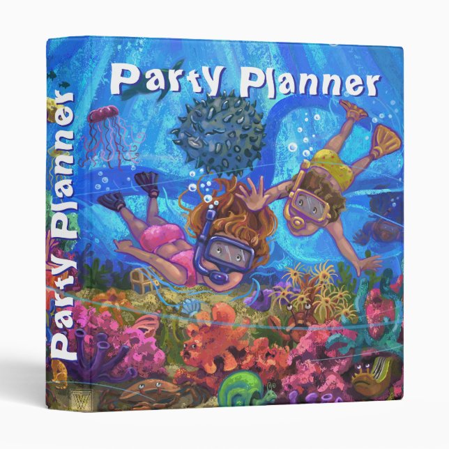 Under the Sea Party Planner Binder (Front/Spine)