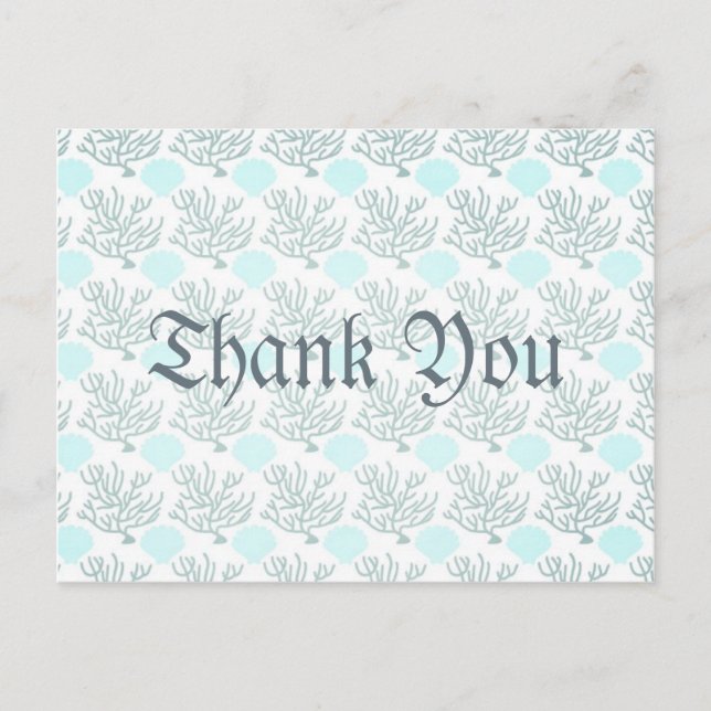 Under The Sea Pattern Postcard (Front)