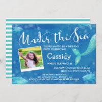 Under the Sea - Photo - Kids Birthday Party Invitation