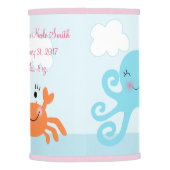 Under the Sea Pink/Girl Baby Nursery Lamp Shade (Back)