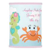 Under the Sea Pink/Girl Baby Nursery Lamp Shade (Right)