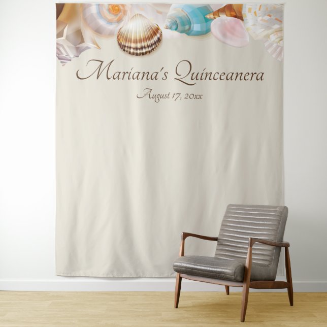 Under the Sea Quinceanera Photo Booth Backdrop (In Situ)