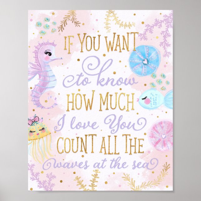 Under the Sea Quote Nursery Decor (Front)