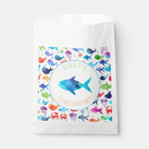 Under The Sea Rainbow Fish Birthday Baby Shower Favor Bag