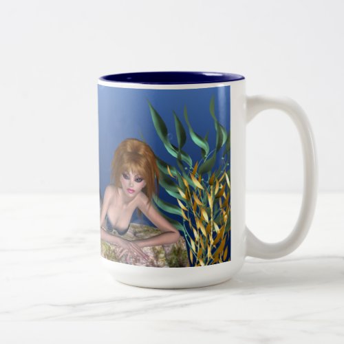 Under the Sea Redheaded Mermaid TeaCoffee Mug