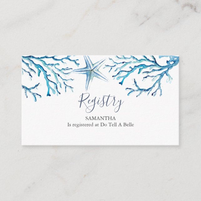 Under the Sea Registry Enclosure Card (Front)