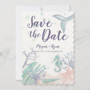 Under the Sea Save the Dates Invitation