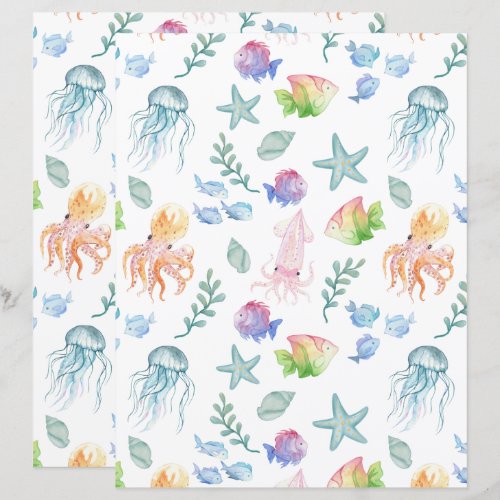 Under the Sea Scrapbook Paper