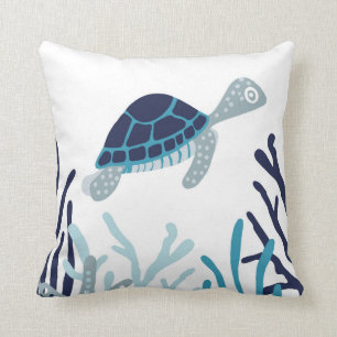 Under the Sea - Sea Turtle Throw Pillow