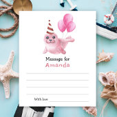 Under the sea Seal Birthday time capsule message