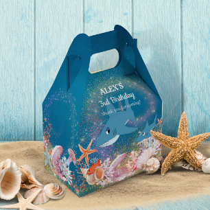 Under the Sea Shark Birthday Party Favor Boxes