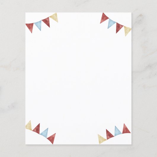 Under the sea Shark birthday time capsule message (Back)