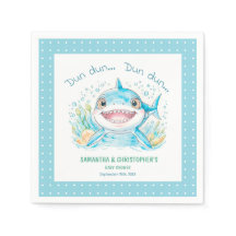 Under The Sea Shark Blue Boy Baby Shower