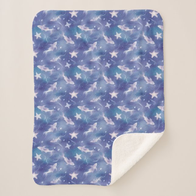 Under The Sea Sherpa Blanket (Front)
