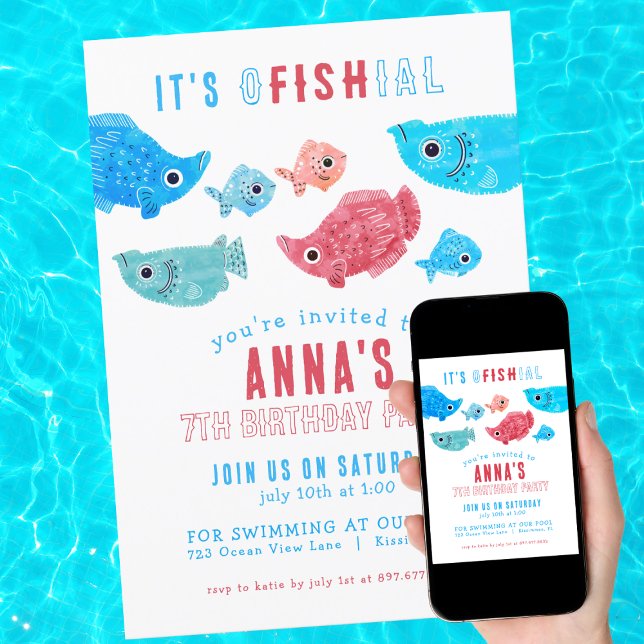 Under the Sea Summer Birthday  Invitation (Creator Uploaded)