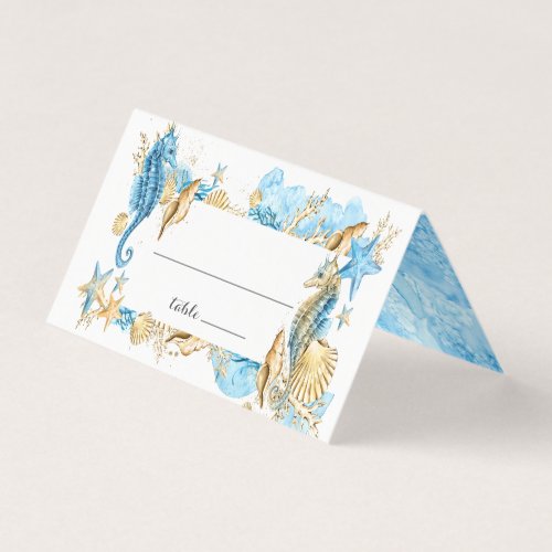 Under the Sea Summer Wedding Table Place Card