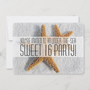 Under the Sea Sweet Sixteen Party Invitations