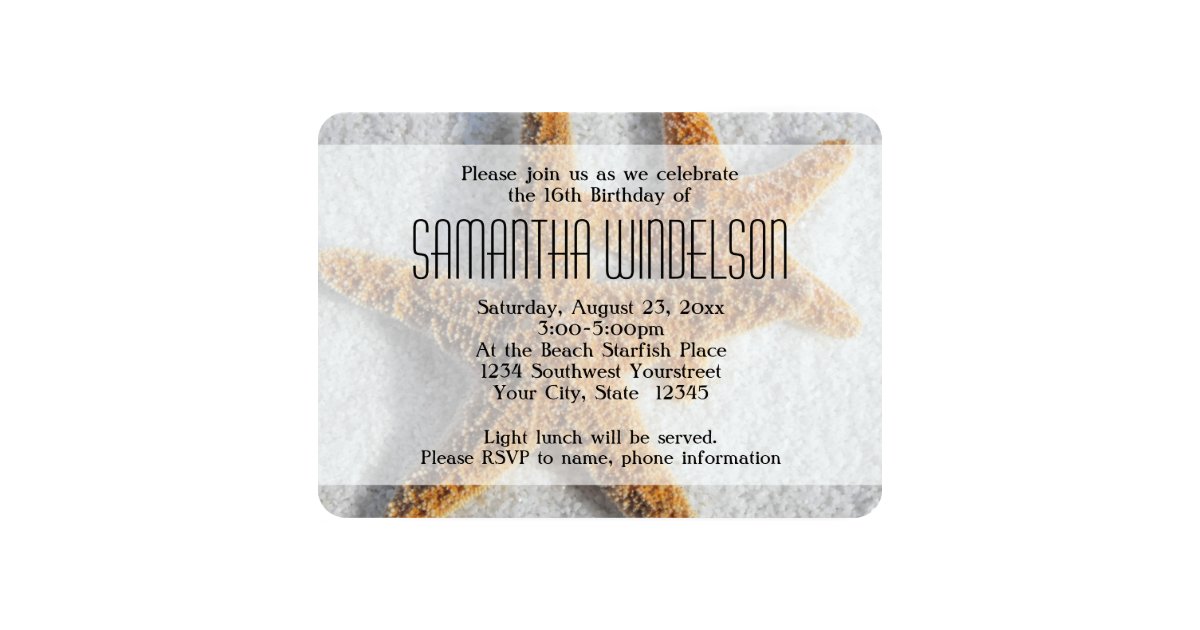 Under the Sea Sweet Sixteen Party Invitations Zazzle