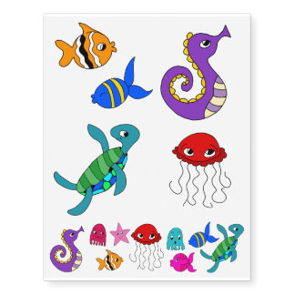 Under the Sea Temporary Tattoos