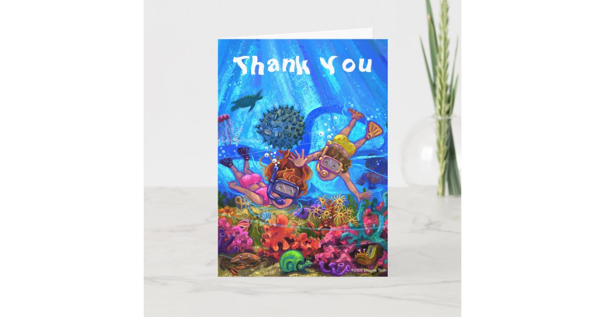 Under the Sea Thank You Card | Zazzle