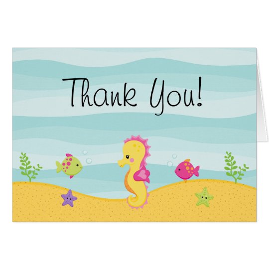 Under The Sea Thank You Cards Zazzle